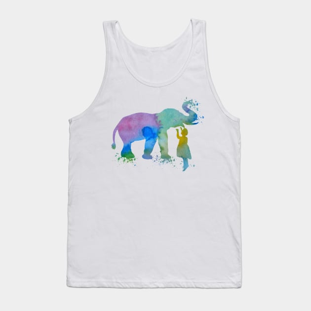 Elephant and child Tank Top by TheJollyMarten